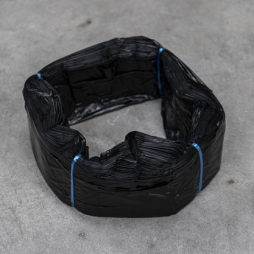 infinity waste bag black