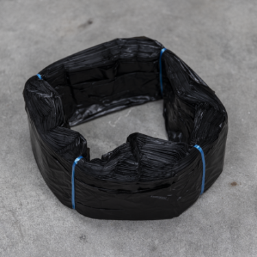 infinity waste bag black