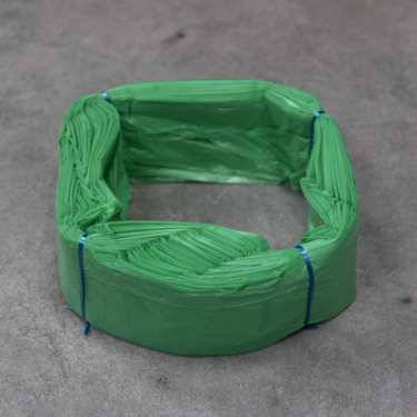 infinity waste bag green