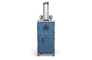 Pneumatic blue cardboard and plastic baler a305