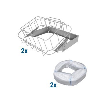 Large wall mount bag holders and waste bags rectangular