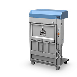 Medium electric plastic baler