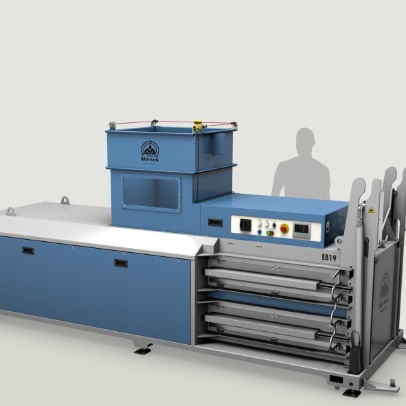 Horizontal E819 baler mil-tek